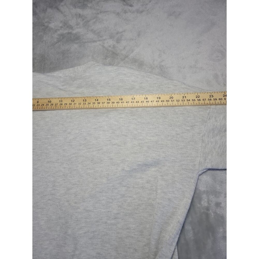 Womens Open Front Cardigan Sweater Size L Belted Back Minimalist Chic 3/4 Sleeve - Picture 7 of 10